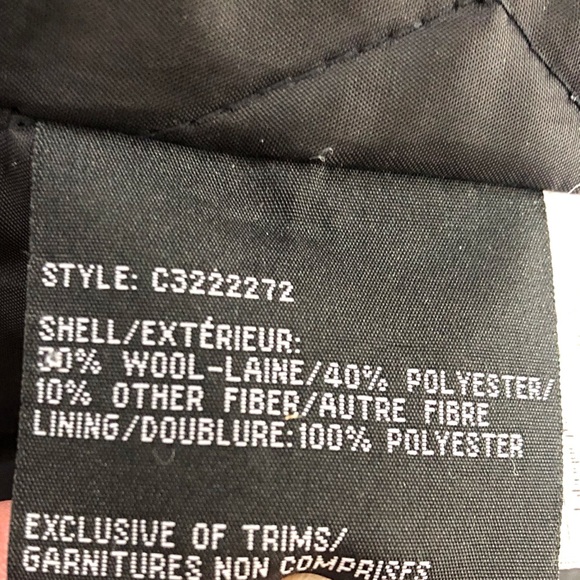 CLAIBORNE- Charcoal Wool Coat - Picture 9 of 11